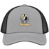 New Orleans Helmet Stealie Premium Unisex Trucker Cap — New Orleans Saints — Heather Grey/Black