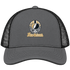New Orleans Helmet Stealie Premium Unisex Trucker Cap — New Orleans Saints — Charcoal/Black