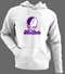 New York Stealie Premium Unisex Hoodie — Design: New York University — White/Grey