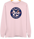 New York Football Dancing Bear Premium Crewneck — New York Giants — Light Pink