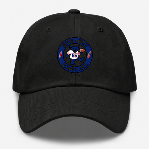 New York Football Dancing Bear Premium Dad Hat — New York Giants — Black