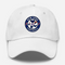 New York Football Dancing Bear Premium Dad Hat — New York Giants — White