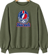 New York Helmet Stealie Premium Unisex Crewneck — New York Giants — Military Green