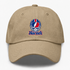 New York Helmet Stealie Premium Unisex Dad Hat — New York Giants — Khaki
