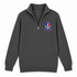 New York Helmet Stealie Premium Unisex Quarter-Zip — New York Giants — Charcoal
