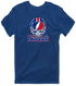 New York Helmet Stealie Premium Unisex T-Shirt — New York Giants — Navy