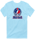 New York Helmet Stealie Premium Unisex T-Shirt — New York Giants — Light Blue