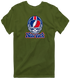 New York Helmet Stealie Premium Unisex T-Shirt — New York Giants — Military Green