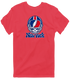 New York Helmet Stealie Premium Unisex T-Shirt — New York Giants — Heather Red