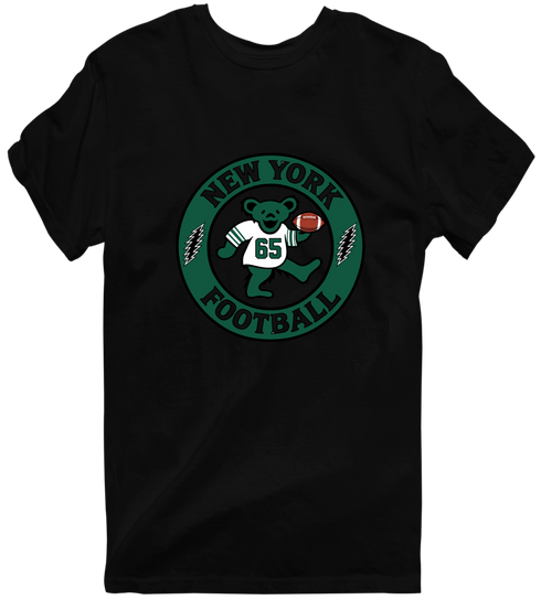 New York Football Dancing Bear Premium T-Shirt — New York Jets — Black