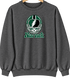 New York Helmet Stealie Premium Unisex Crewneck — New York Jets — Dark Heather