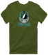 New York Helmet Stealie Premium Unisex T-Shirt — New York Jets — Military Green