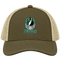 New York Helmet Stealie Premium Unisex Trucker Cap — New York Jets — Moss/Khaki