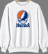New York Baseball Stealie Grateful Dead Crewneck — New York Mets — White