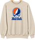 New York Baseball Stealie Grateful Dead Crewneck — New York Mets — Sand