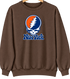 New York Baseball Stealie Grateful Dead Crewneck — New York Mets — Brown
