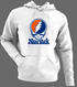 New York Baseball Stealie Grateful Dead Hoodie — New York Mets — White/Grey