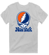New York Baseball Stealie Grateful Dead T-Shirt — New York Mets — Sport Grey
