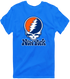 New York Baseball Stealie Grateful Dead T-Shirt — New York Mets — Royal