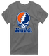 New York Baseball Stealie Grateful Dead T-Shirt — New York Mets — Charcoal