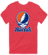 New York Baseball Stealie Grateful Dead T-Shirt — New York Mets — Heather Red