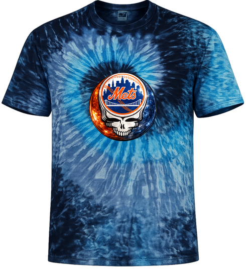 New York Mets Crystal Stealie Tie-Dye T-Shirt