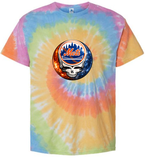 New York Mets Crystal Stealie Tie-Dye T-Shirt