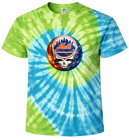 New York Mets Crystal Stealie Tie-Dye T-Shirt