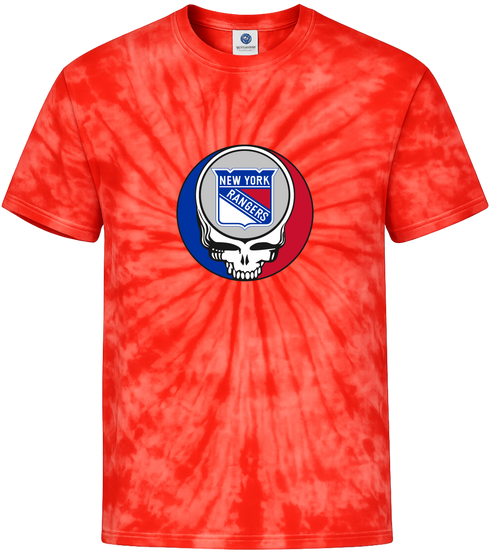 New York Rangers Stealie Tie-Dye T-Shirt