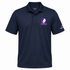 New York Stealie Premium Unisex Polo — Design: New York University — Navy