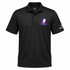 New York Stealie Premium Unisex Polo — Design: New York University — Black