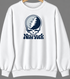 New York Baseball Stealie Grateful Dead Crewneck — New York Yankees — White