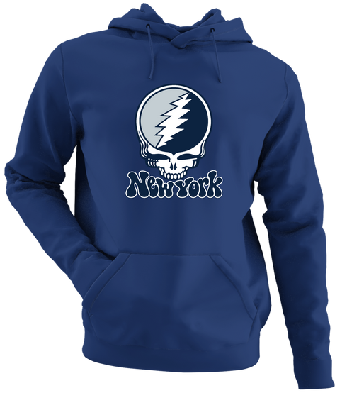 New York Baseball Stealie Grateful Dead Hoodie — New York Yankees — Navy