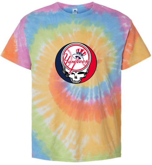 New York Yankees Classic Stealie Tie-Dye T-Shirt