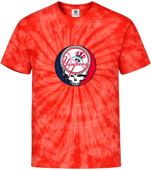 New York Yankees Classic Stealie Tie-Dye T-Shirt