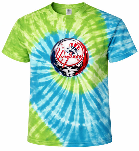 New York Yankees Crystal Stealie Tie-Dye T-Shirt