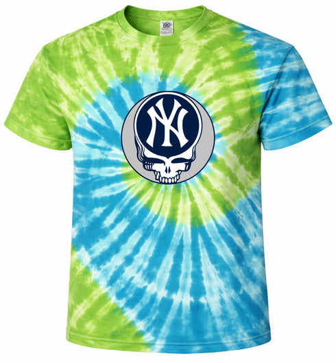 New York Yankees Stealie Tie-Dye T-Shirt
