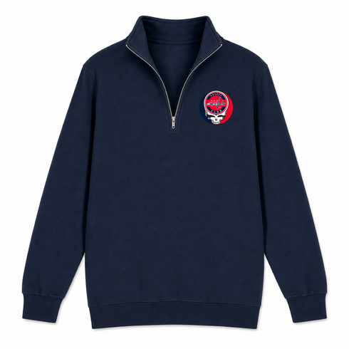 Washington Capitals - Premium Grateful Dead Quarter-Zip Pullover - Navy - 4
