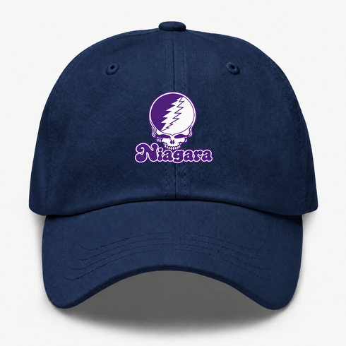Niagara Stealie Premium Unisex Dad Hat — Design: Niagara University — Navy