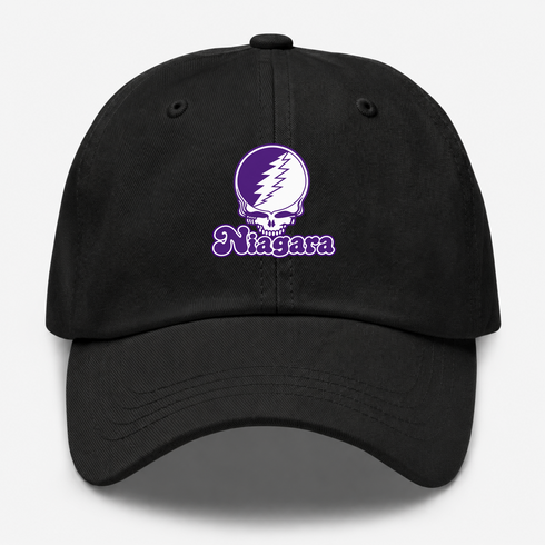 Niagara Stealie Premium Unisex Dad Hat — Design: Niagara University — Black