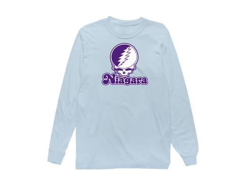 Niagara Stealie Premium Unisex Long-Sleeve — Design: Niagara University — Chambray