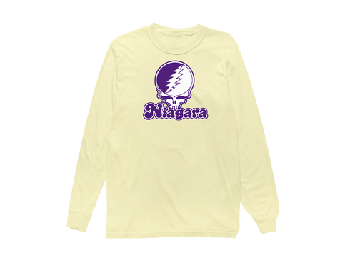 Niagara Stealie Premium Unisex Long-Sleeve — Design: Niagara University — Butter