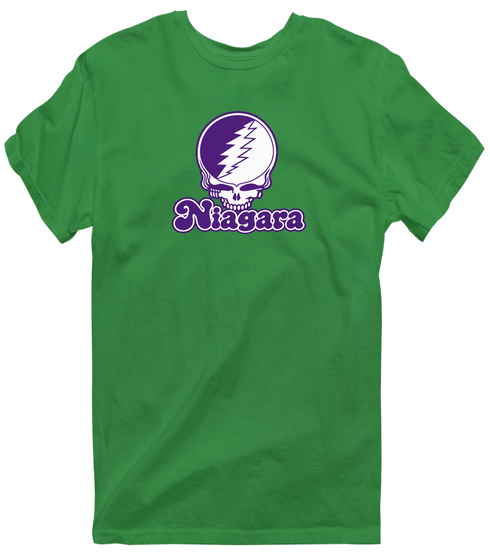 Niagara Stealie Premium Unisex T-Shirt — Design: Niagara University — Irish Green