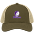 Niagara Stealie Premium Unisex Trucker Cap — Design: Niagara University — Moss/Khaki