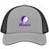 Niagara Stealie Premium Unisex Trucker Cap — Design: Niagara University — Heather Grey/Black