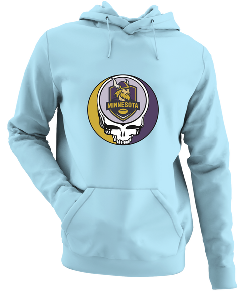 Minnesota Football - Premium Grateful Dead Hoodie - Light Blue - 1