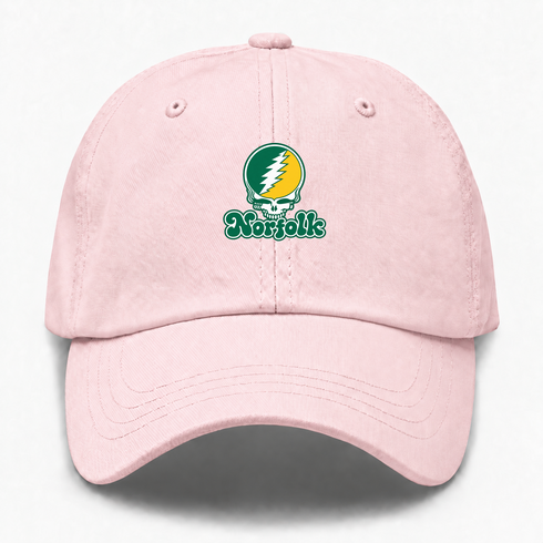 Norfolk Stealie Premium Unisex Dad Hat — Design: Norfolk State University — Pink