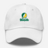Norfolk Stealie Premium Unisex Dad Hat — Design: Norfolk State University — White