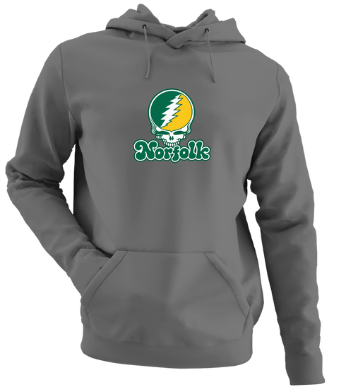 Norfolk Stealie Premium Unisex Hoodie — Design: Norfolk State University — Charcoal