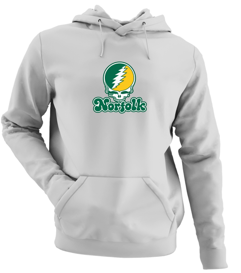 Norfolk Stealie Premium Unisex Hoodie — Design: Norfolk State University — Sport Grey